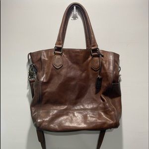 Frye Brown Leather Purse - shoulder bag